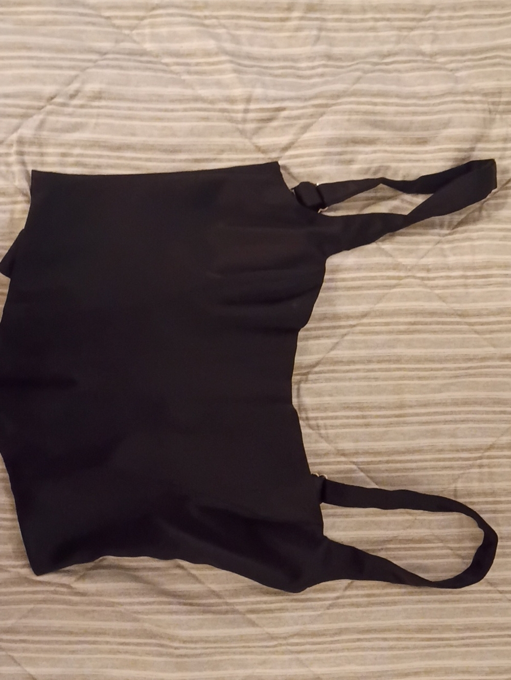 Oh Polly Black Square-Neck Bralette